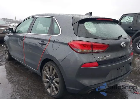2018 Hyundai Elantra Gt Sport z USA, uszkodzony, nr VIN KMHH55LC1JU044764